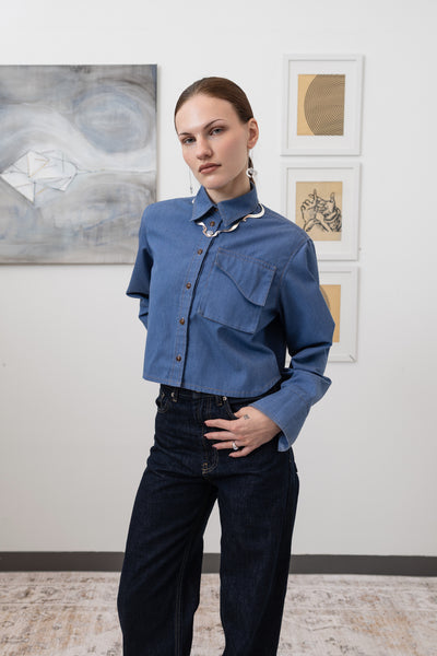 Utilitarian Shirt in Denim